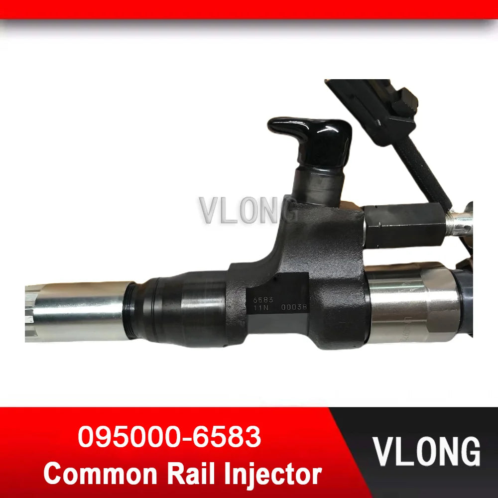 095000-6583 New Excavator Parts EFI Common Rail Injector For HINO J08E 330PS Diesel Engine Fuel Injector 23670-E0320 095000-658#