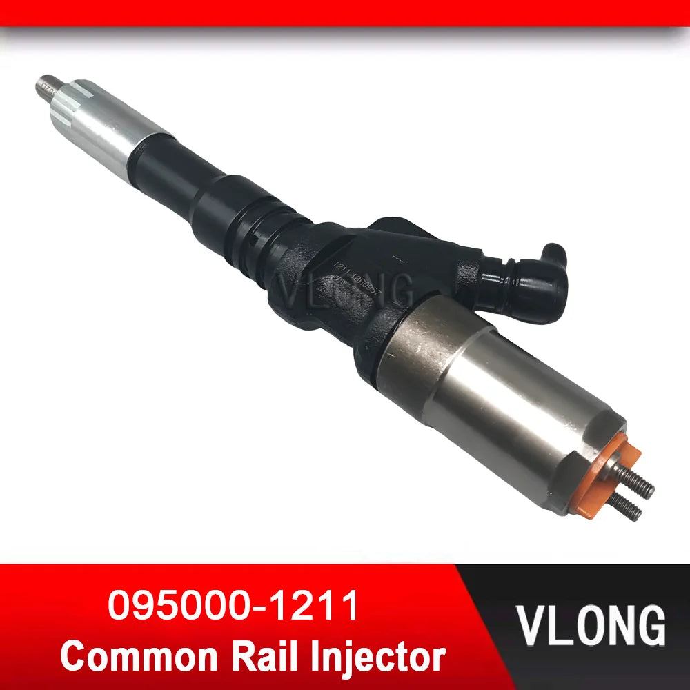 095000-1211 New Fuel Injector For KOMATSU Excavator PC400-7 PC450-7 SA6D125E 6D125 Diesel Engine WA470-5 Injector 6156-11-3300