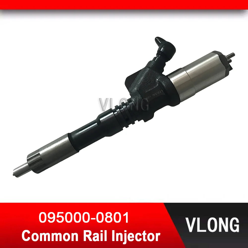 095000-0801 Excavator Fuel Injector For KOMATSU PC400-7 PC450-7 6D125 Engine WA470-5 Diedel Injector 095000-0800 6156-11-3100