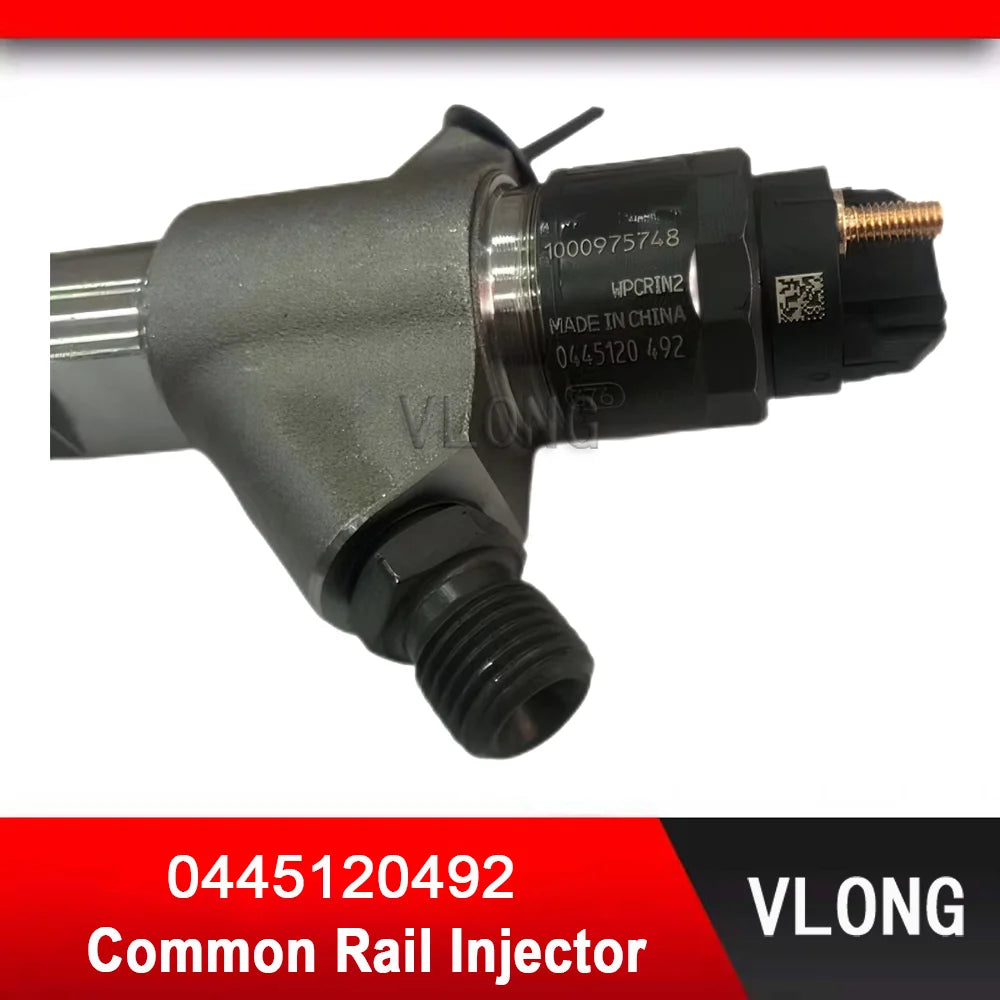 0445120492 Durable Genuine New Diesel Engine Common Rail Fuel Injector for WEICHAI Fuel Injector1000975748 0 445 120 492