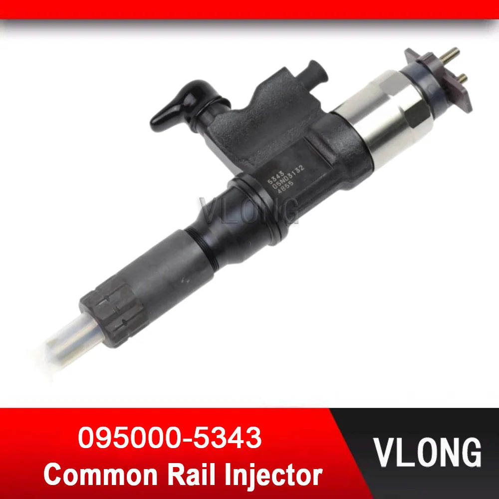 095000-5343 New Diesel Fuel Injector For ISUZU 6HK1 4HK1 Engine Sumitomo 230/350/450 Excavator Common Rail Injector 8-97602485-3