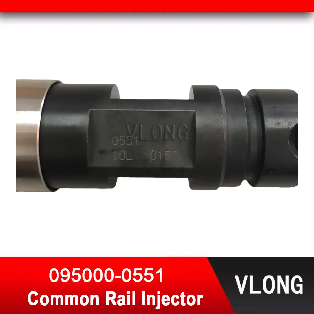 095000-0551 Fuel Injector For John Deere 8.1L 8.1D 6081T Diesel Engine RE501010 RE524368 SE501940 AP50801 AP50901 095000-0550