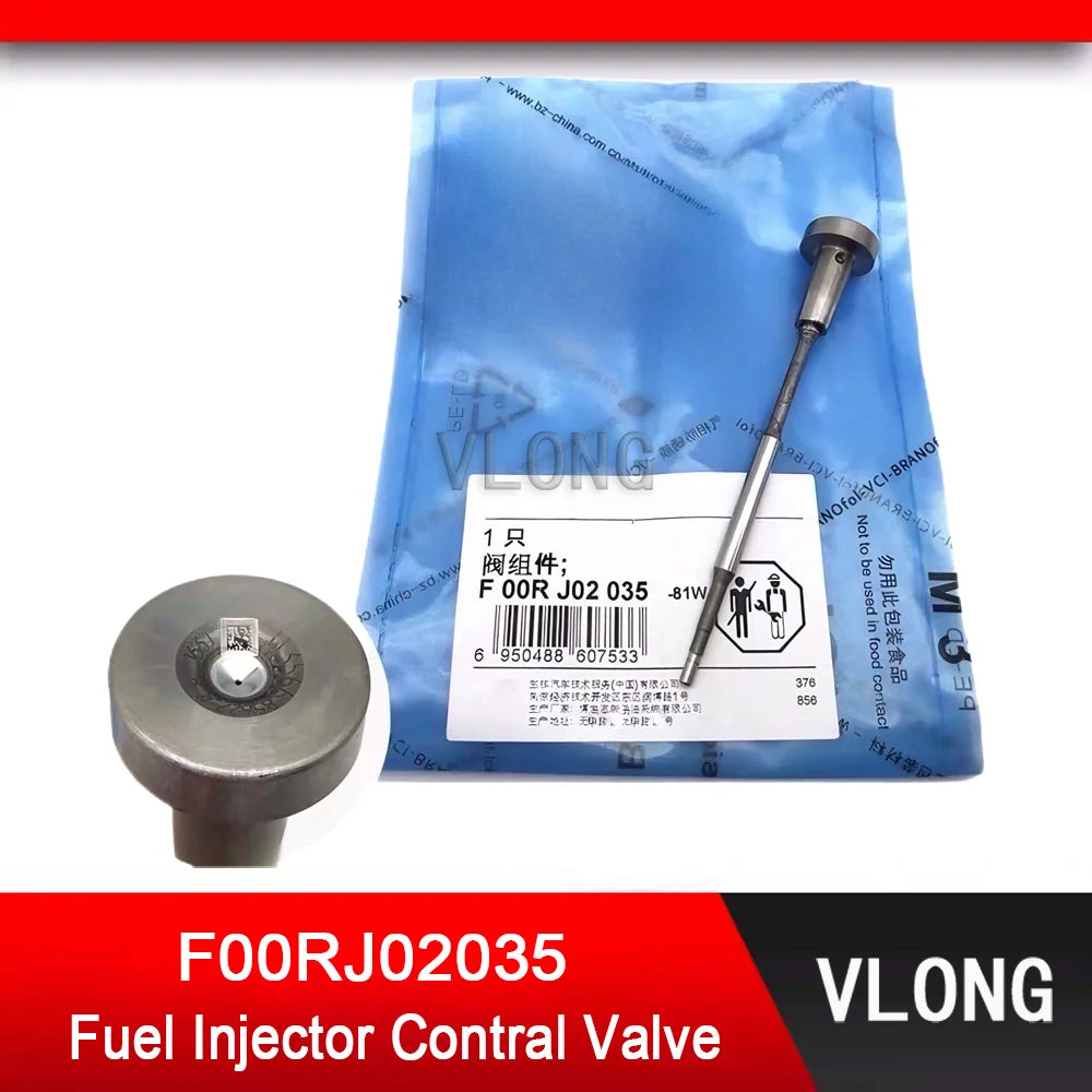 6PCS F00RJ02035 Common Rail Injector Control Valve For YUCHAI Diesel Fuel Injector 0445120117 0445120192 0445120215 0445120333