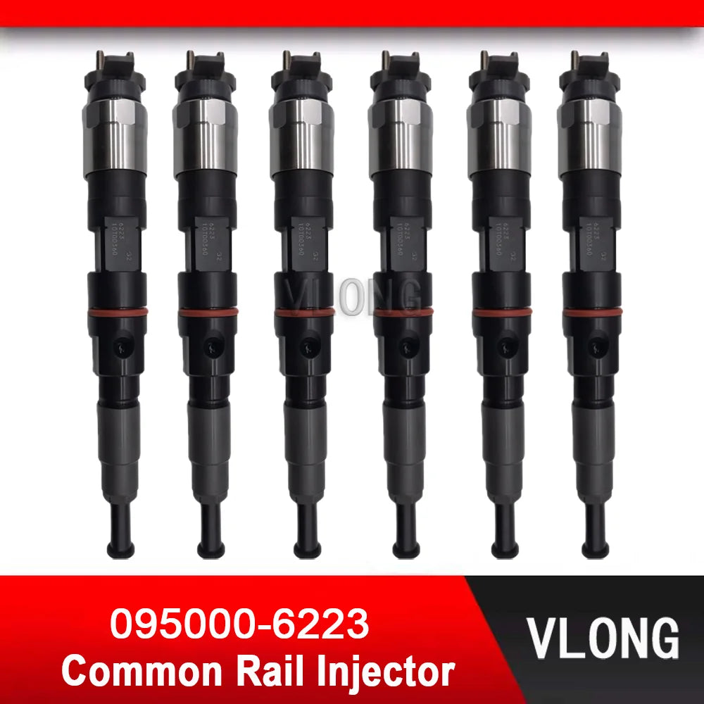 095000-6223 New Common Rail Injector For FAW Jiefang Heavy Truck Xichai CA6DL CA4DL Diesel Engine Fuel Injector 1112010B621-0000