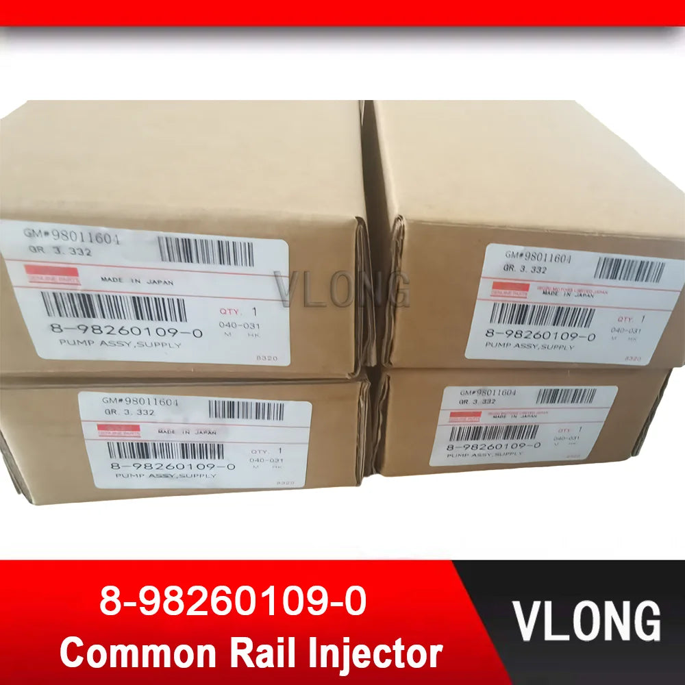 8-98260109-0 New Common Rail Diesel Injector For ISUZU D-Max 4JK1 2.5L Euro5 Fuel Injector 8-98159583-1 295050-1900 295050-0910