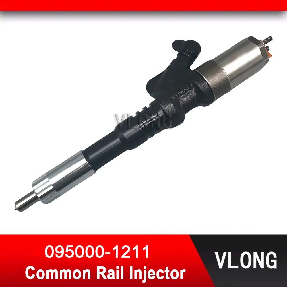 095000-1211 New Fuel Injector For KOMATSU Excavator PC400-7 PC450-7 SA6D125E 6D125 Diesel Engine WA470-5 Injector 6156-11-3300