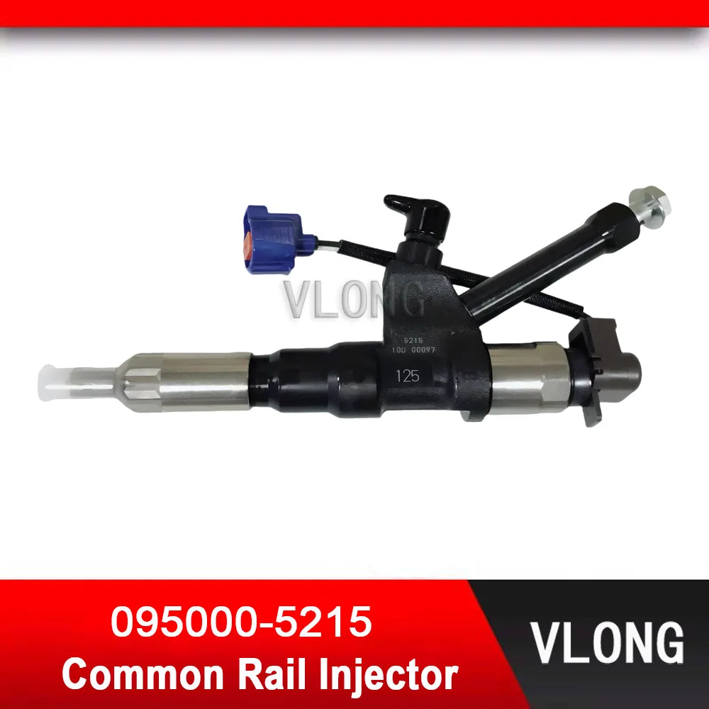 095000-5215 New Fuel Injector For Kobelco SK450-8 SK480-8 HINO P11C Diesel Engine Common Rail Injector 095000-5214 23670-E0351