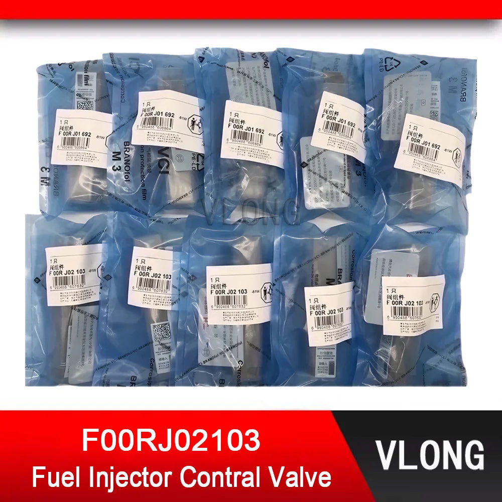 6PCS F00RJ02103 Fuel Injector Control Valve For YUCHAI LE815 YE0833 Diesel Injector 0445120134 0445120297 0445120372 0445120426