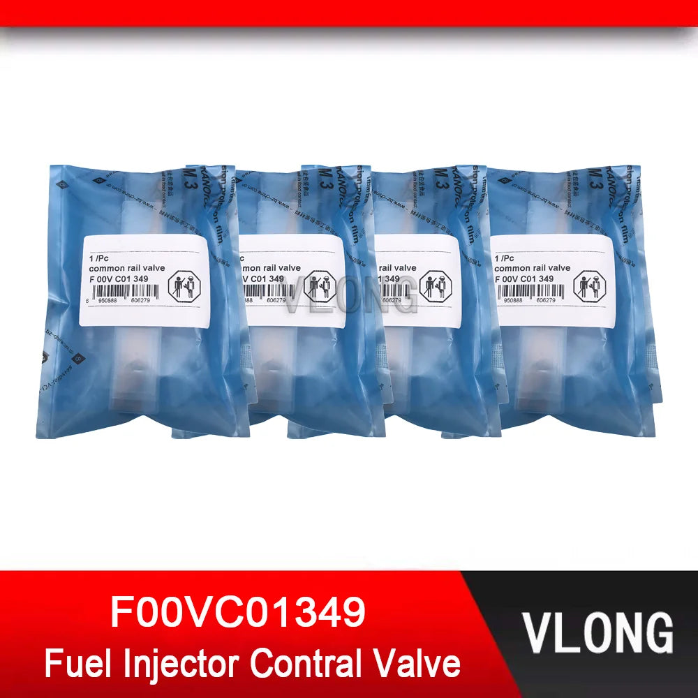 4PCS F00VC01349 Common Rail Injector Contral Valve Set For FORD Ranger MAZDA BT-50 WLAA13H50 WL 0445110249 0445110250 0986435123
