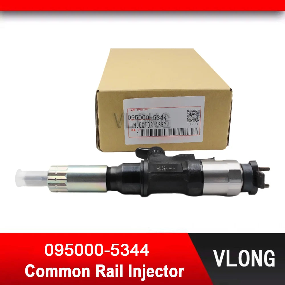 095000-5344 Diesel Fuel Injector For Hitachi 240/250-3 Excavator ISUZU 6HK1 4HK1 Engine Common Rail Injector Assy 8-97602485-4