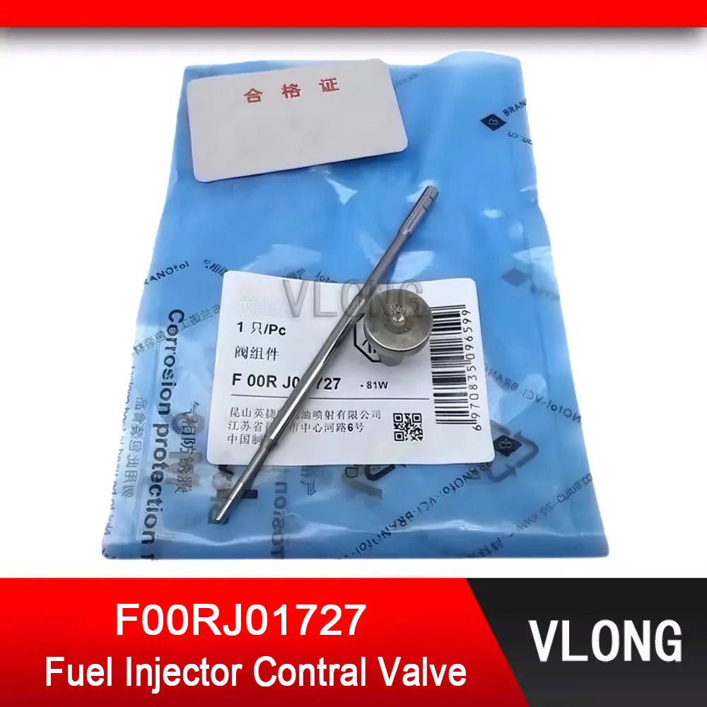 6PCS F00RJ01727 Fuel Injector Control Valve For 0445120127 0445120086 0445120087 0445120166 0445120266/265/391/389/412 Injector