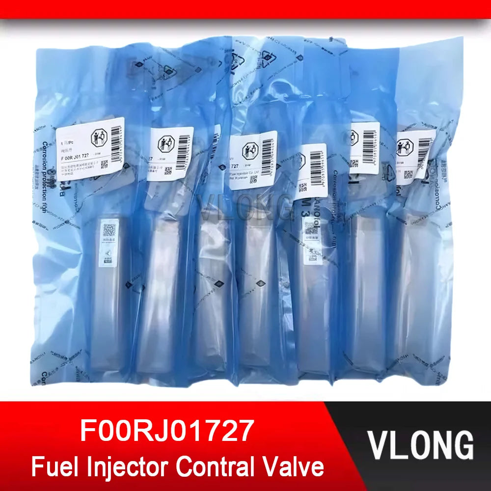 6PCS F00RJ01727 Fuel Injector Control Valve For 0445120127 0445120086 0445120087 0445120166 0445120266/265/391/389/412 Injector