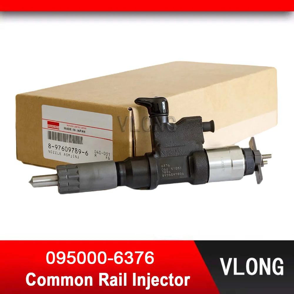 095000-6376 New Excavator Common Rail Injector For Hitachi ZX240-3 ZX210-3 ZX330-3 4HK1 Fuel Injector 8-98284393-0 8-97609789-6