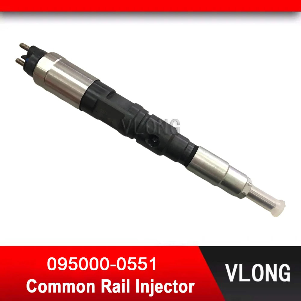 095000-0551 Fuel Injector For John Deere 8.1L 8.1D 6081T Diesel Engine RE501010 RE524368 SE501940 AP50801 AP50901 095000-0550