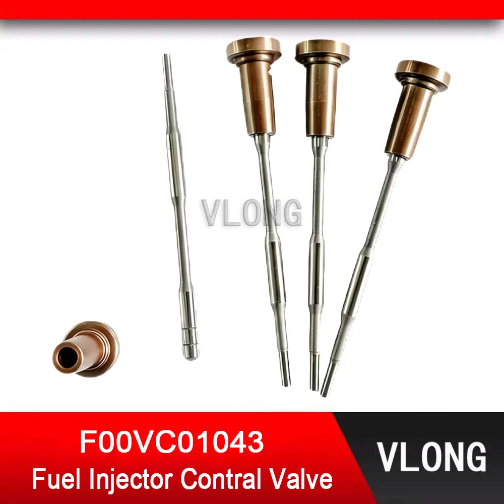 4PCS F00VC01043 Common Rail Valve For 525 2.5D 00-04 Excavator Diesel Fuel Injector 0445110039 0445110047 0445110048 0445110266
