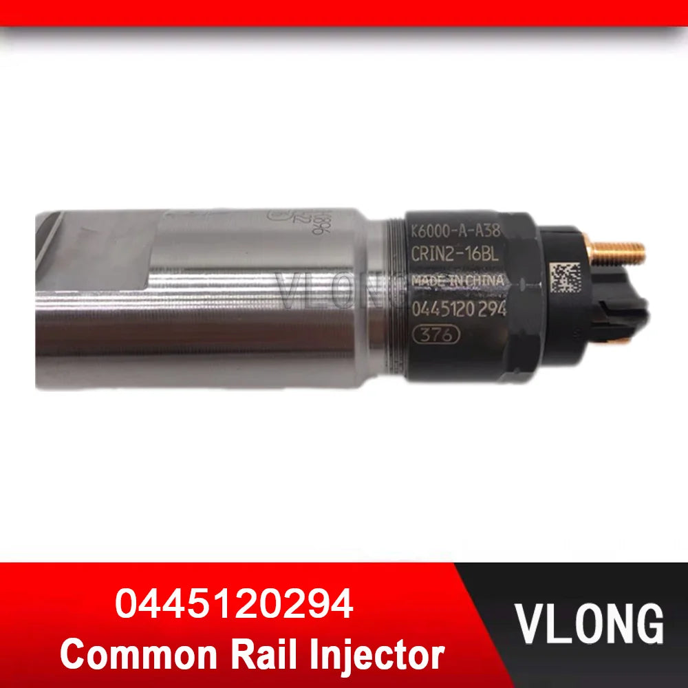0445120294 New Durable Common Rail Injector Assy For Excavator RXMVP Yuchai YC6K Diesel Engine Fuel Injector K6000-1112100A-A38
