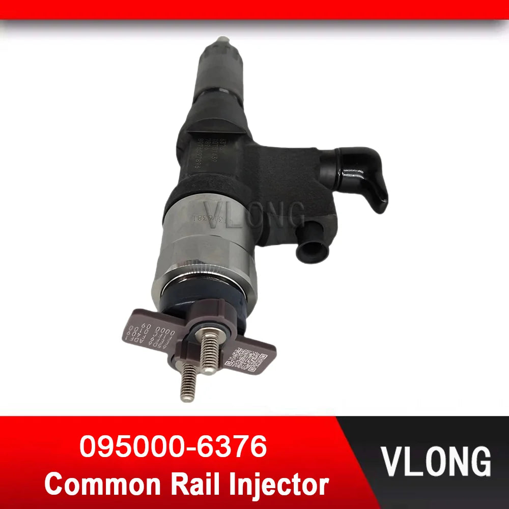 095000-6376 New Excavator Common Rail Injector For Hitachi ZX240-3 ZX210-3 ZX330-3 4HK1 Fuel Injector 8-98284393-0 8-97609789-6