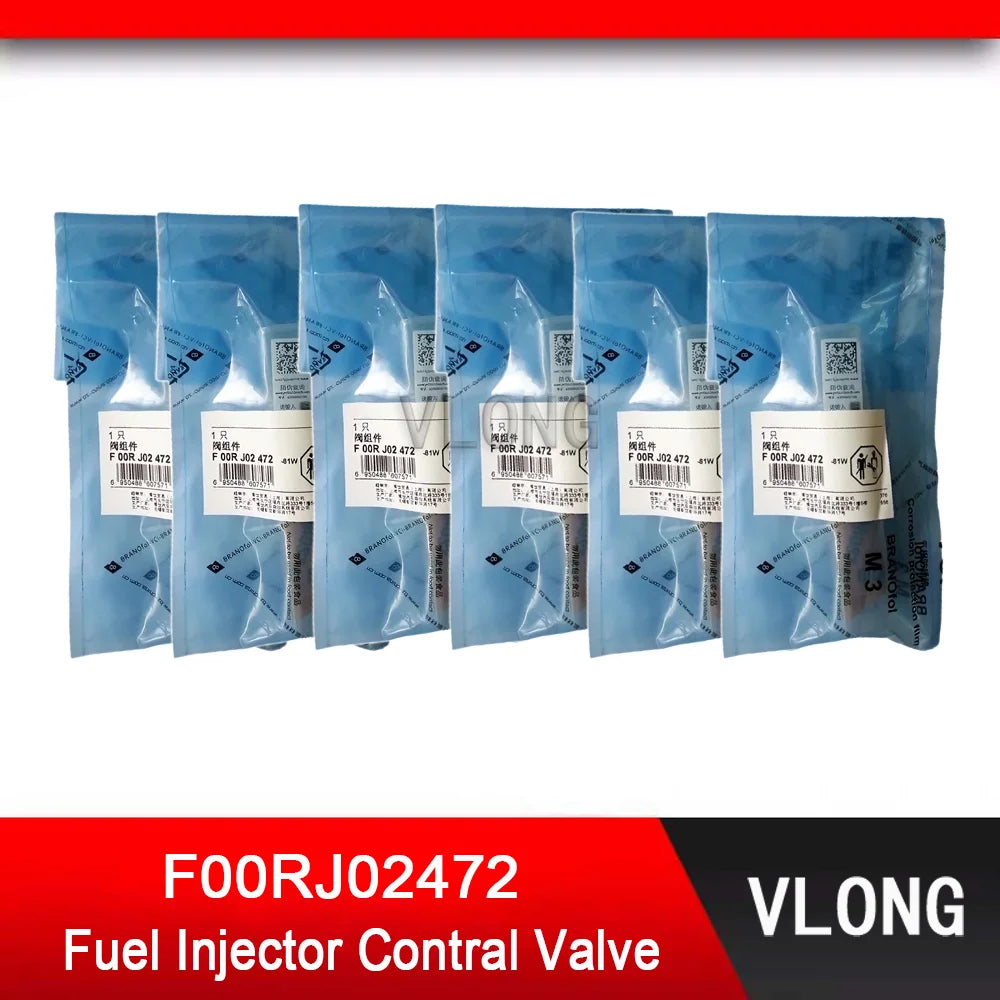 6PCS F00RJ02472 Common Rail Injector Control Valve For MAN Truck Injector 0445120347 0445120348 0445120516 0445120329 0445120383