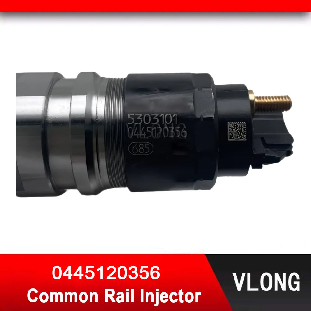 0445120356 High Efficiency Heavy Truck Engine Parts Common Rail Injector For Cummins 6.7L ISB QSB Engine Fuel Injector 5303101