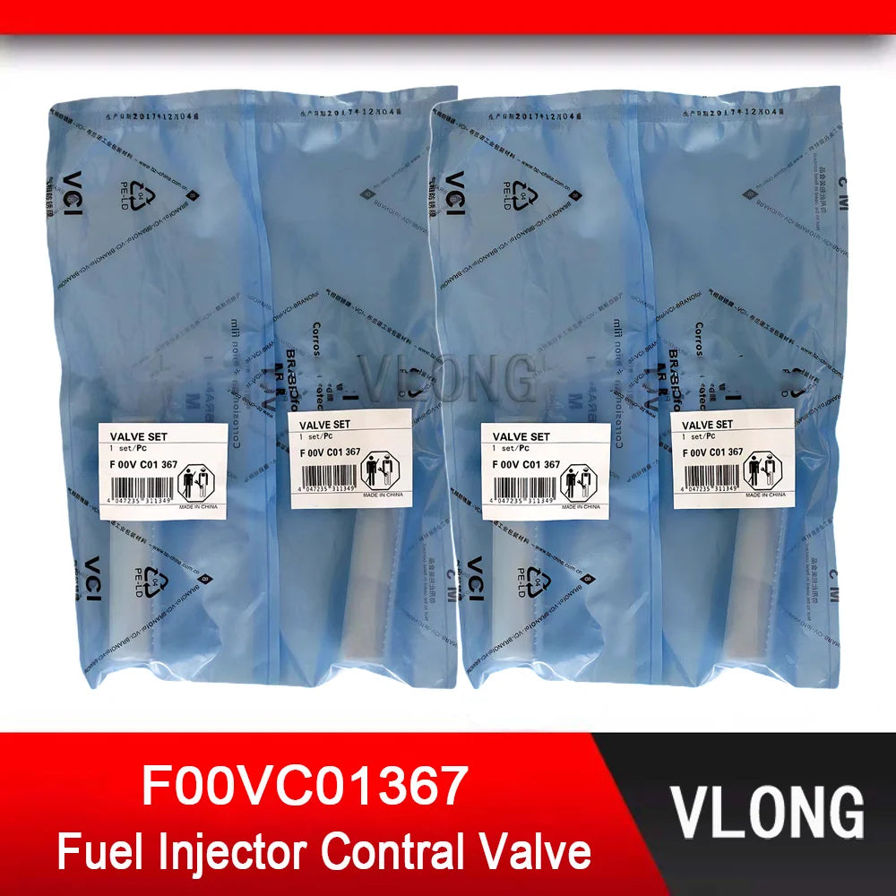 4PCS F00VC01367 Common Rail Injector Valve Set For YUNNEI D19TCI 0445110318 0445110361 0445110677 0445110384/385 0445110921/922