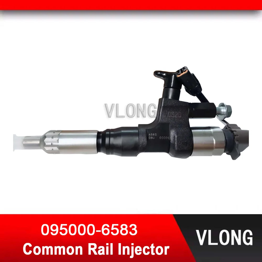 095000-6583 New Excavator Parts EFI Common Rail Injector For HINO J08E 330PS Diesel Engine Fuel Injector 23670-E0320 095000-658#