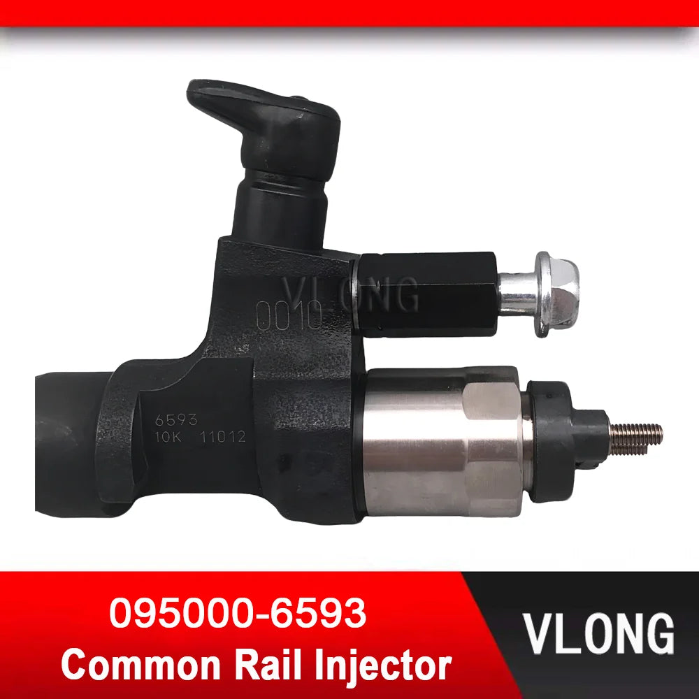 095000-6593 Excavator EFI Common Rail Injector For Kobelco SK300-8 SK330-8 SK350-8 Hino J08E Injector 23670-E0010 095000-6591