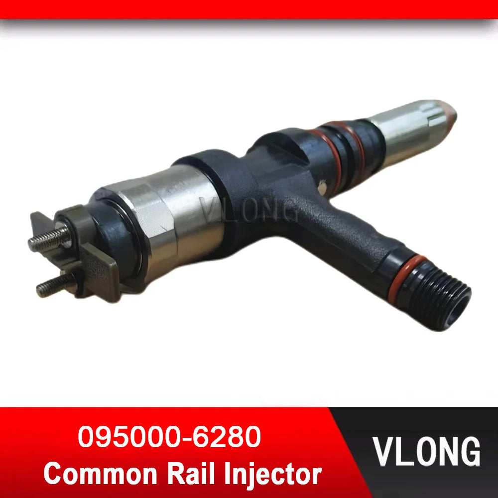 095000-6280 Common Rail Injector For Komatsu Excavator PC450-8 SAA6D170E-5 HD785-7 WA900-3 Engine Fuel Injector 6219-11-3100