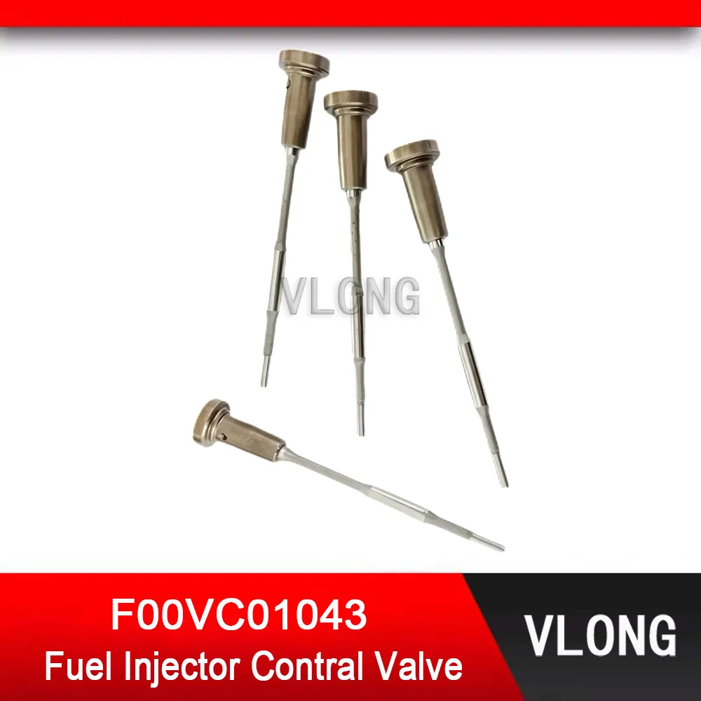 4PCS F00VC01043 Common Rail Valve For 525 2.5D 00-04 Excavator Diesel Fuel Injector 0445110039 0445110047 0445110048 0445110266
