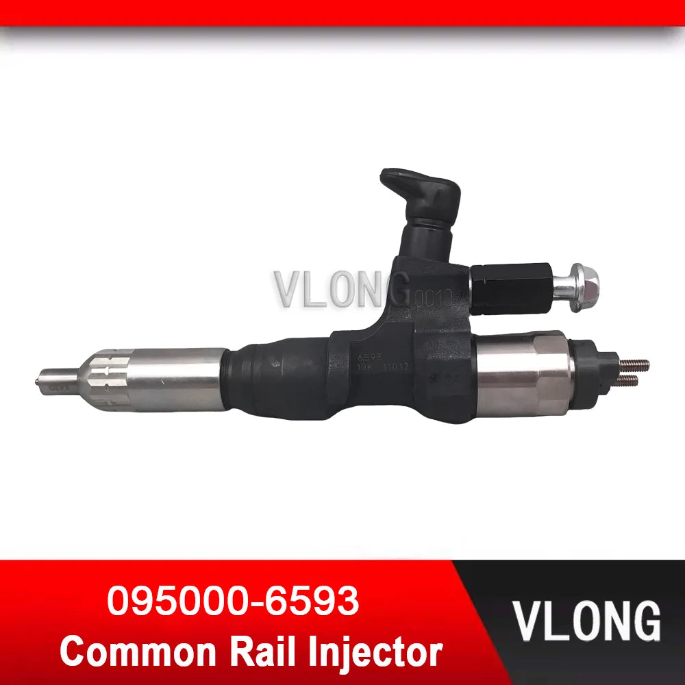 095000-6593 Excavator EFI Common Rail Injector For Kobelco SK300-8 SK330-8 SK350-8 Hino J08E Injector 23670-E0010 095000-6591
