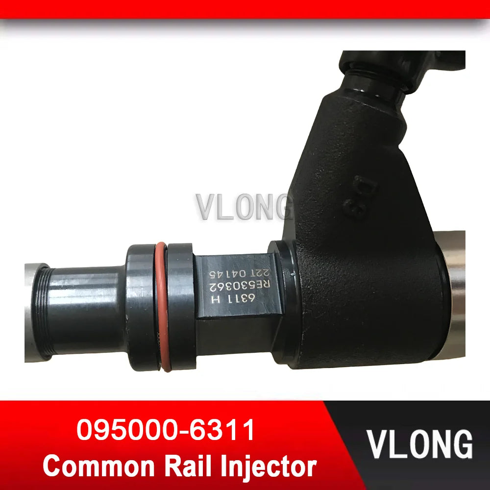 095000-6311 Genuine Excavator Diesel Fuel Injector For JOHN DEERE 6830SE 4.5L Common Rail Injector DZ100212 095000-6312 RE530362