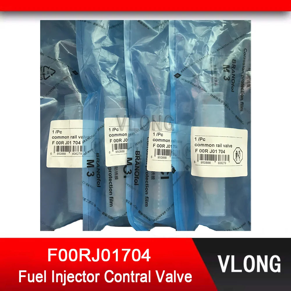 6PCS New F00RJ01704 Common Rail Injector Control Valve For YUCHAI Diesel Engine Fuel Injector 0445120110 0445120120 0445120156