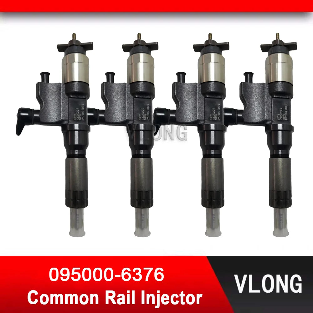 095000-6376 New Excavator Common Rail Injector For Hitachi ZX240-3 ZX210-3 ZX330-3 4HK1 Fuel Injector 8-98284393-0 8-97609789-6
