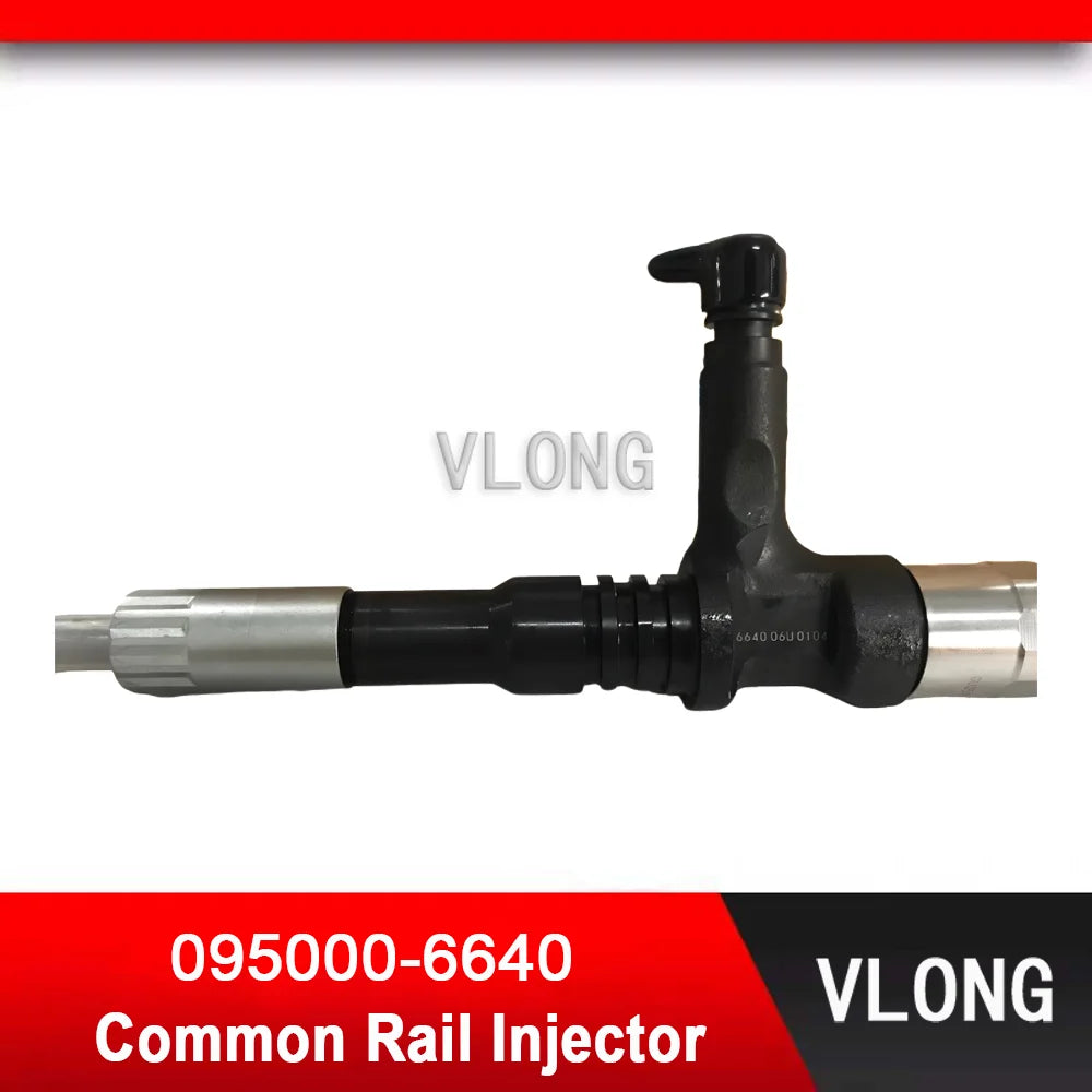 095000-6640 Fuel Injector For Komatsu PC400-8 Excavator 6D125 SAA6D125E-5 WA470 WA480 Diesel Engine Fuel Injector 6251-11-3200