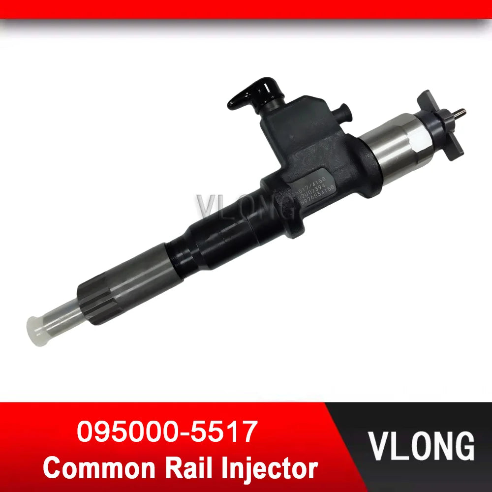 095000-5517 Common Rail Injector For Hitachi ZX40-7 Excavator Isuzu 6WG1 Diesel Engine Fuel Injector 095000-4158 8-97603415-8