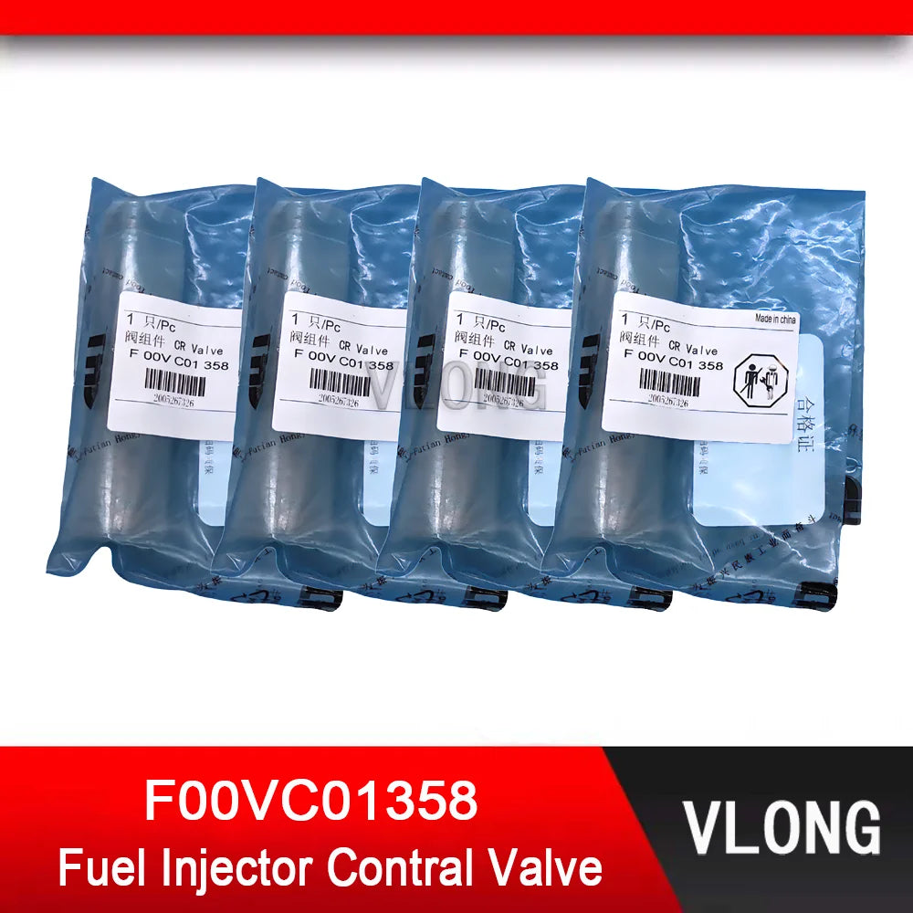 4PCS F00VC01358 Common Rail Injector Valve Set For FAW 4DA1 2.8L YUNNEI Diesel Fuel Injector 045110358/359 044510291 0445110745