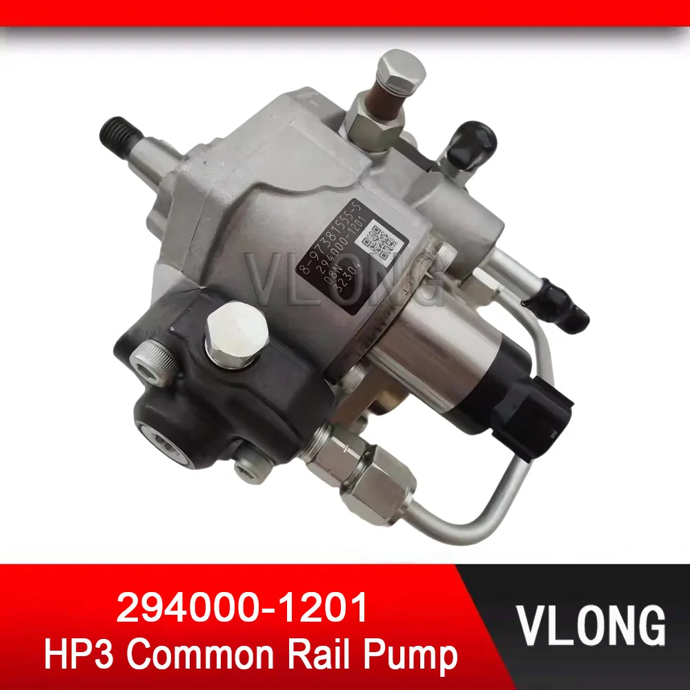 294000-1201 HP3 Diesel Fuel Pump For ZX120-3 ZX130-3 ZX160-3 ZX180-3 Isuzu 4JJ1 High Pressure Oil Pump 294000-1203 8-97381555-5