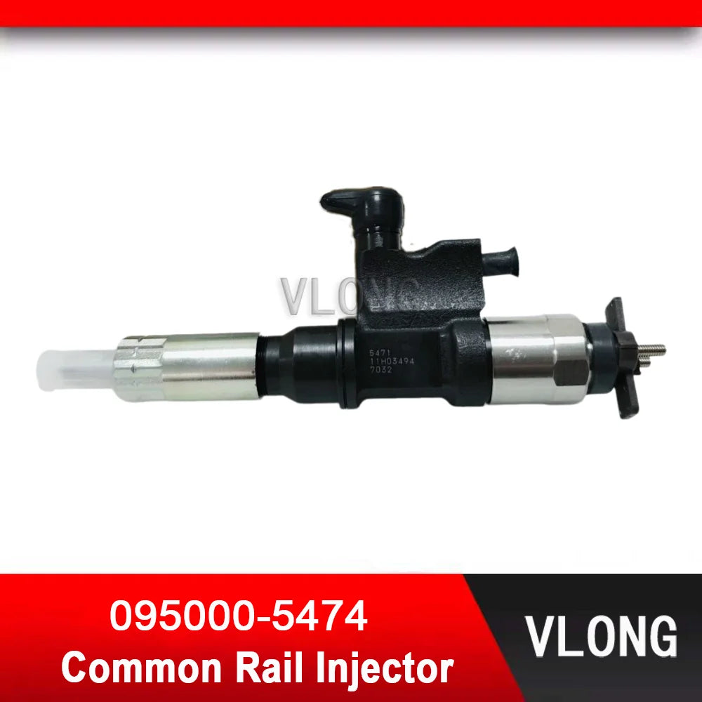 095000-5474 New Common Rail Injector For Hitachi ZX200-3 ZX330-3 Excavator ISUZU NPR NPR-HD 5.2L 2001-2007 4HK1 6HK1 095000-5471
