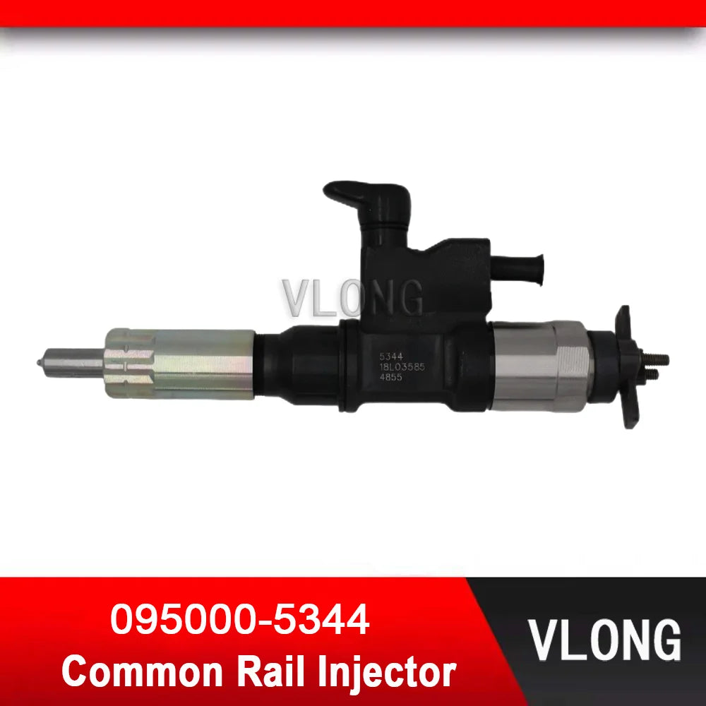 095000-5344 Diesel Fuel Injector For Hitachi 240/250-3 Excavator ISUZU 6HK1 4HK1 Engine Common Rail Injector Assy 8-97602485-4