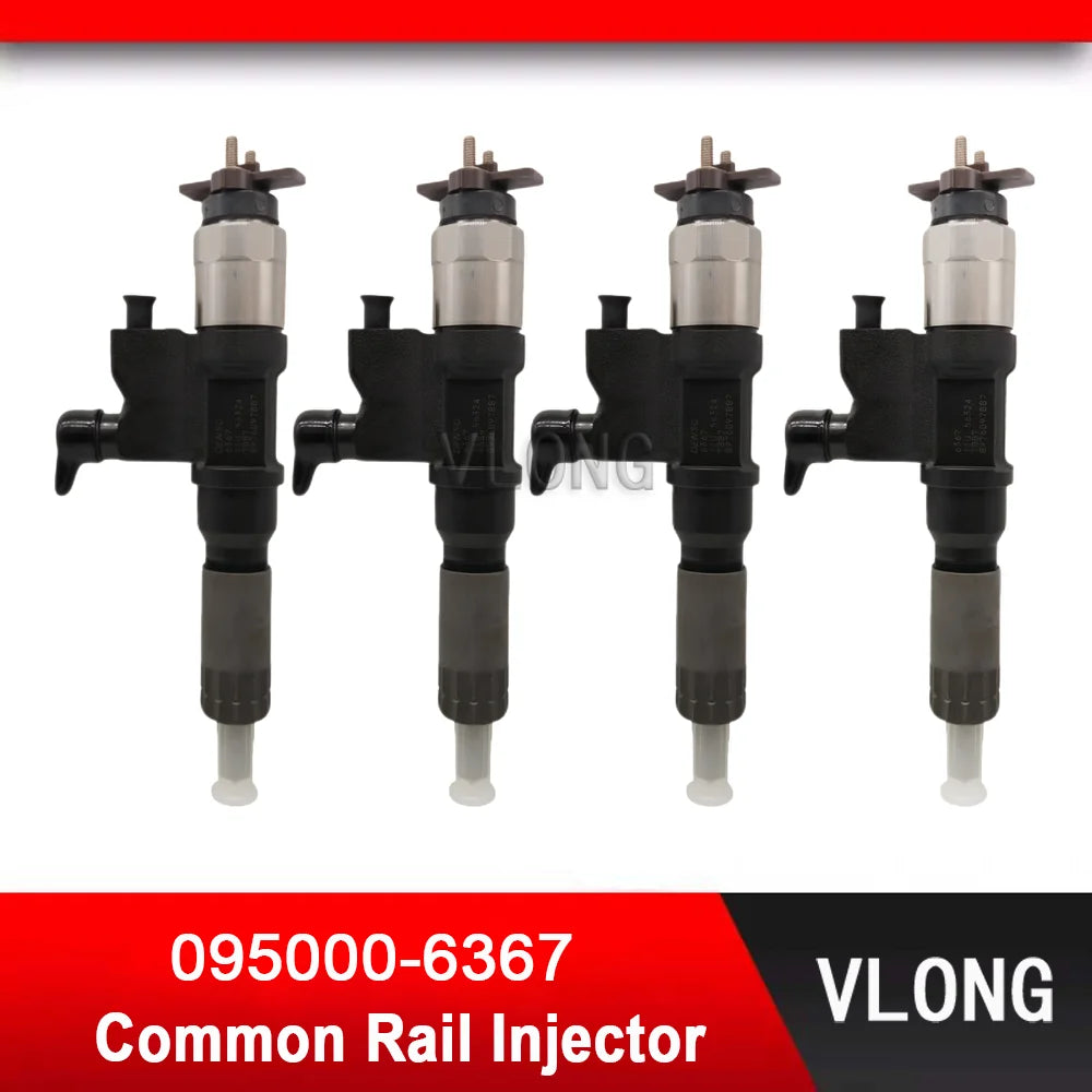 095000-6367 Fuel Injector For Excavator ZX450-3 ZX650-3 ZX200-3 ZX300-3 ISUZU 4HK1 6HK1 8-98160061-6 095000-6366 8-98160061-7