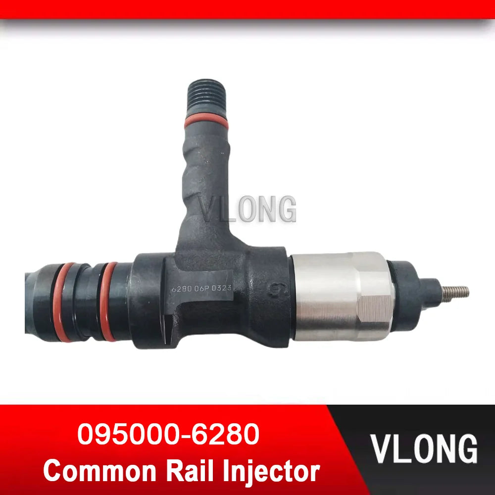 095000-6280 Common Rail Injector For Komatsu Excavator PC450-8 SAA6D170E-5 HD785-7 WA900-3 Engine Fuel Injector 6219-11-3100