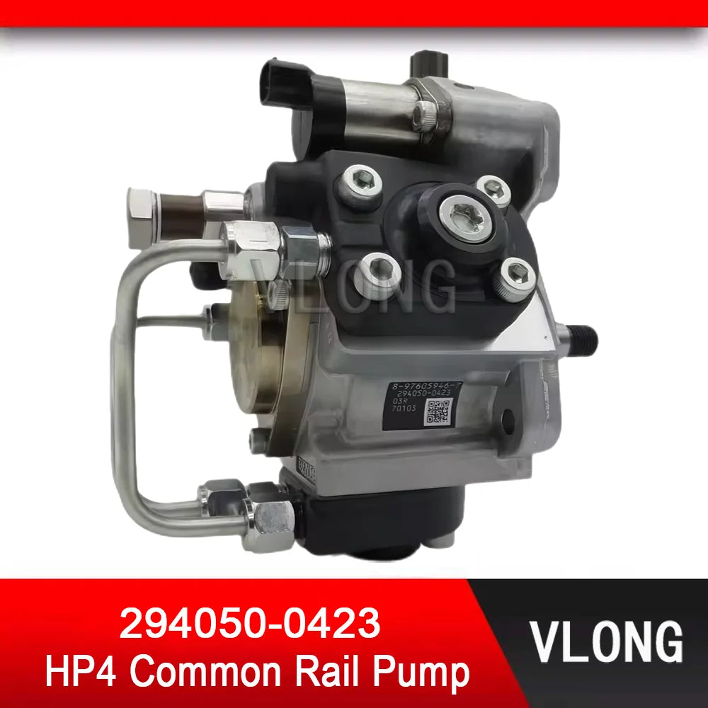 294050-0423 HP3 High Pressure Fuel Pump Assy 294050-0420 8-97605946-5 8-97605946-7 For ISUZU 6HK1 7.8L NPR NQR Common Rail Pump
