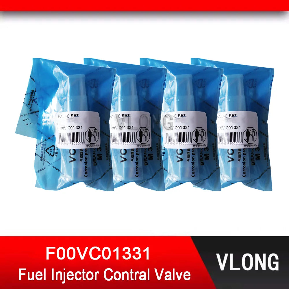 4PCS F00VC01331 Common Rail Injector Control Valve For E60 E61 E65 E66 M57N 3.0L Engine 2.3 JTD 0445110209 0986435144 0445110257