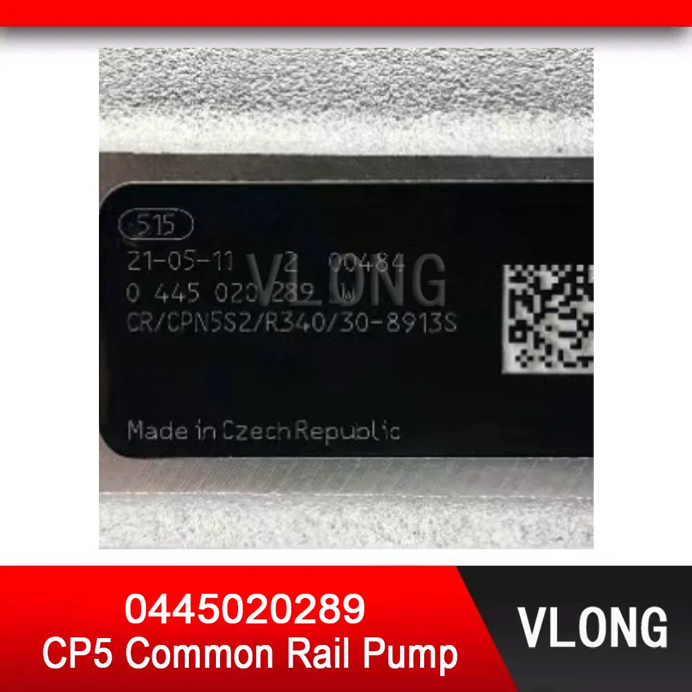 0445020289 CPN5S2 High Pressure Fuel Pump CP5 Common Rail Pump For MTU Diesel Engine CR R340 30-8913S