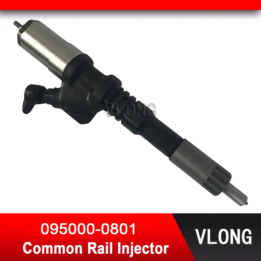 095000-0801 Excavator Fuel Injector For KOMATSU PC400-7 PC450-7 6D125 Engine WA470-5 Diedel Injector 095000-0800 6156-11-3100
