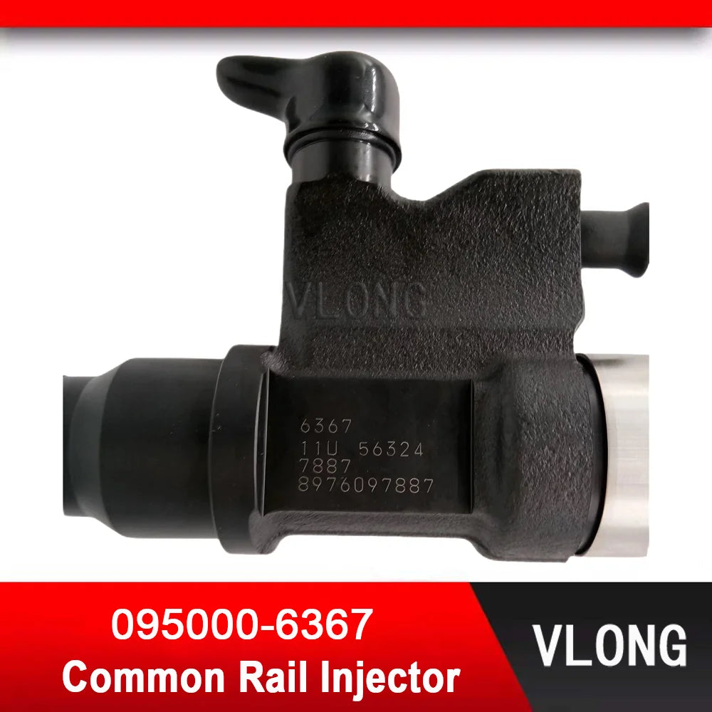 095000-6367 Fuel Injector For Excavator ZX450-3 ZX650-3 ZX200-3 ZX300-3 ISUZU 4HK1 6HK1 8-98160061-6 095000-6366 8-98160061-7