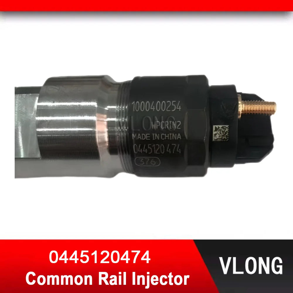 0445120474 Durable New Diesel Common Rail Fuel Injector For Truck Weichai WP10 G220 E343 Fuel Injector 1000400254 0 445 120 474