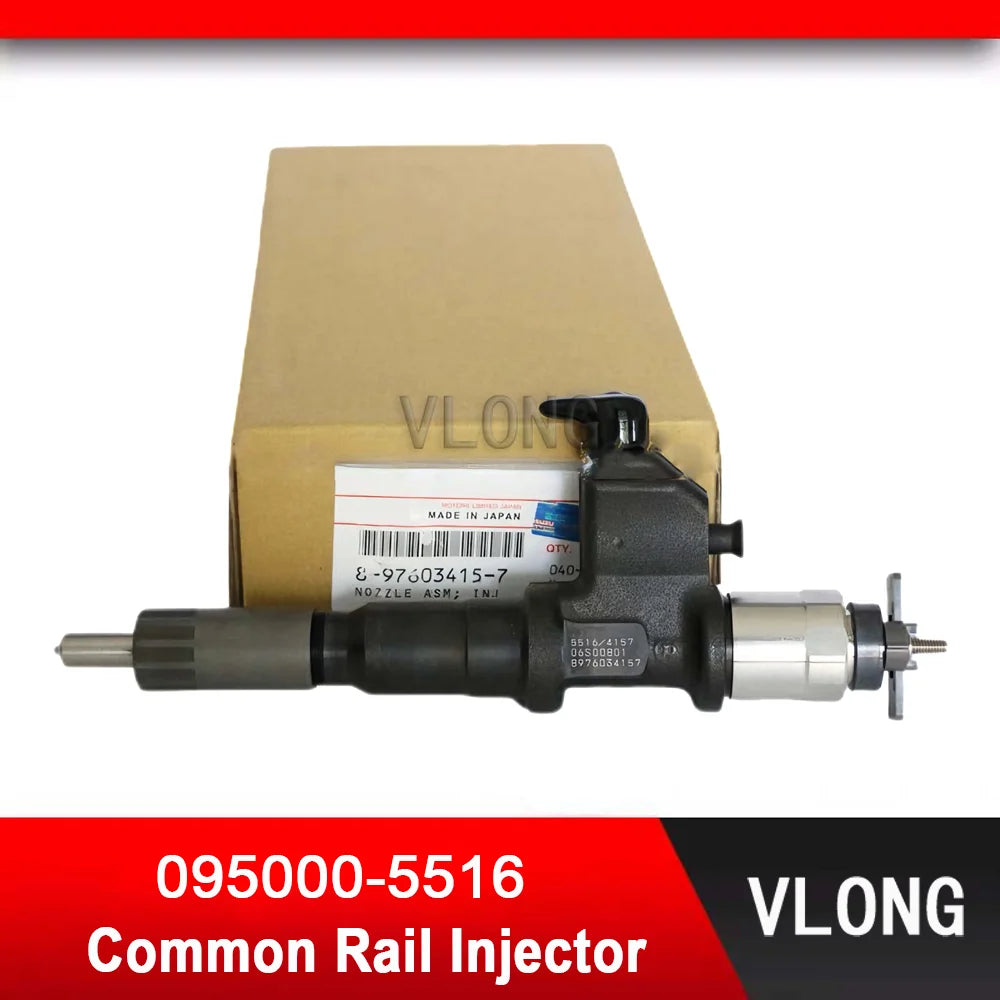 095000-5516 NEW COMMON REAL FUEL INJECTOR FOR GIGA BUS ISUZU 6WG1 6WF1 6UZ1 DIESEL ENGINE 095000-4157 8-97603415-0 8-97603415-7