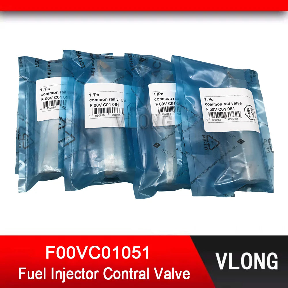 4PCS F00VC01051 Common Rail Valve For Mercedes-Benz Sprinter Fuel Injector 0445110181 0445110182 0445110189/190 0445110201/202