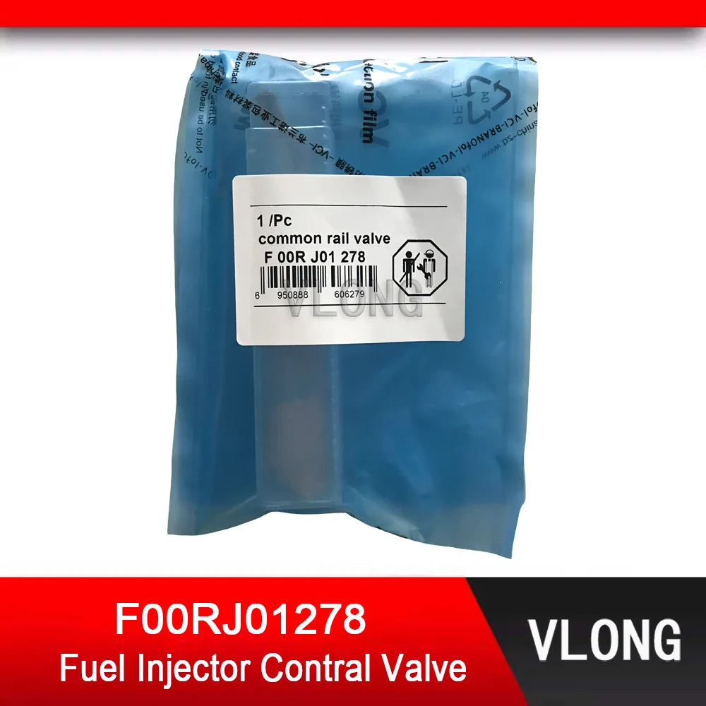 6PCS New F00RJ01278 Fuel Injector Control Valve For 0445120054 0445120057 0445120075 0445120346 0445120351 0445120409 Injector