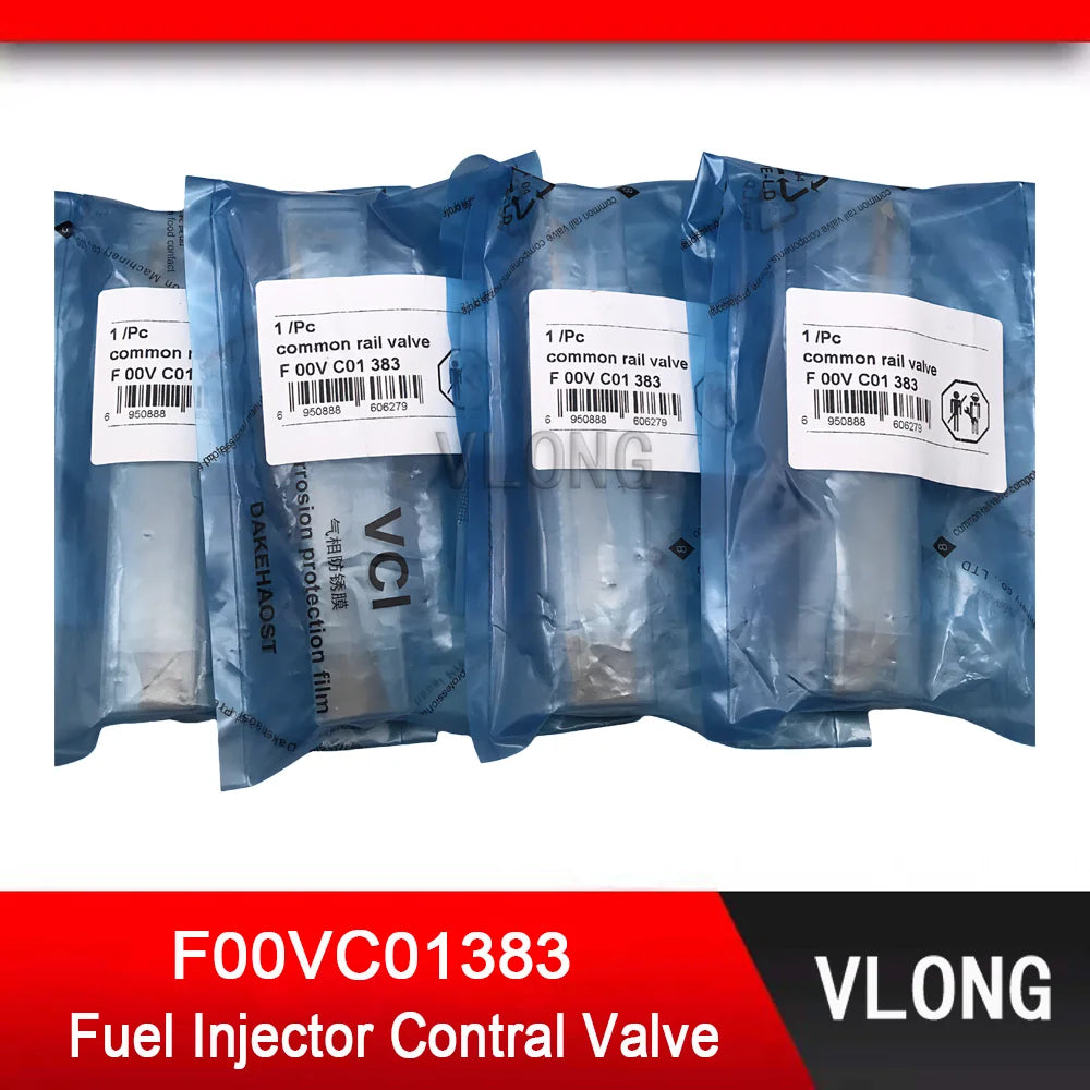 4PCS F00VC01383 Common Rail Injector Valve For Cummins ISF2.8 Diesel Fuel Injector 0445110376 0445110594 0445110846 0445110847